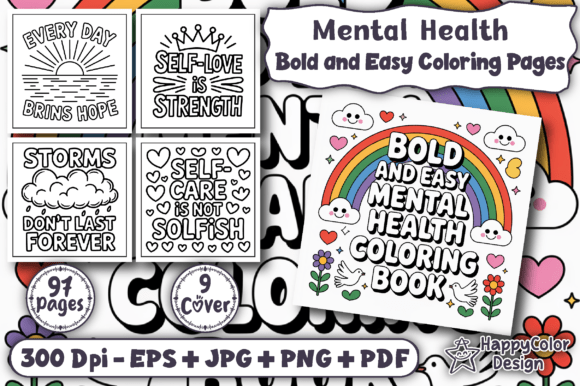 Download Bold &amp; Easy Mental Health Coloring Pages - Mental health coloring pages Collection