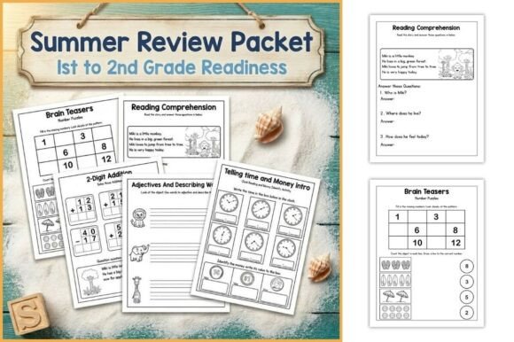 Download Summer Review Packet 1st to 2nd Grade - 2nd grade Collection