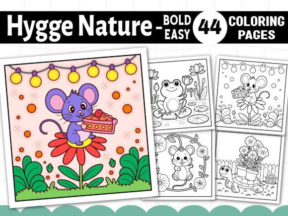 Download Bold Easy Hygge Nature Coloring Pages - Nature coloring pages Collection