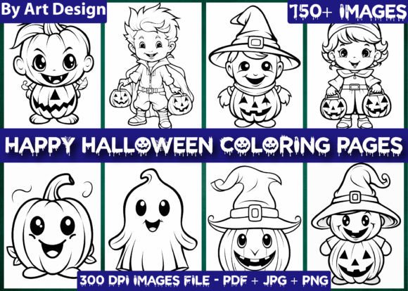 Download 150 Happy Halloween Coloring Pages - Premium Bundle