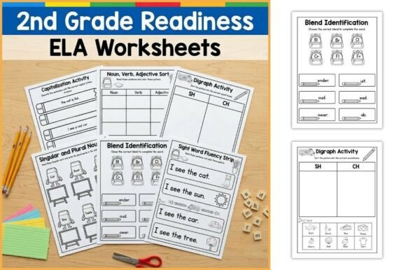 Download 2nd Grade Readiness ELA Worksheets - 2nd grade Collection