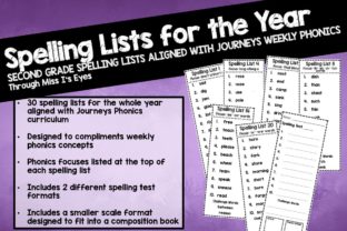 Download 2nd Grade Spelling Lists for Whole Year - 2nd grade Collection